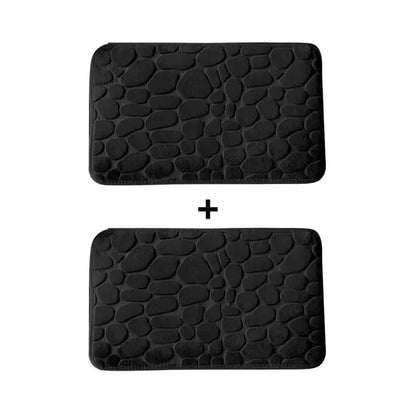 Kit 2 Tapetes para Banheiro Antiderrapante & Ultraabsorvente 3D   Maravilhas do Mundo Moderno