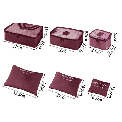 Kit Organizador de Malas para Viagem