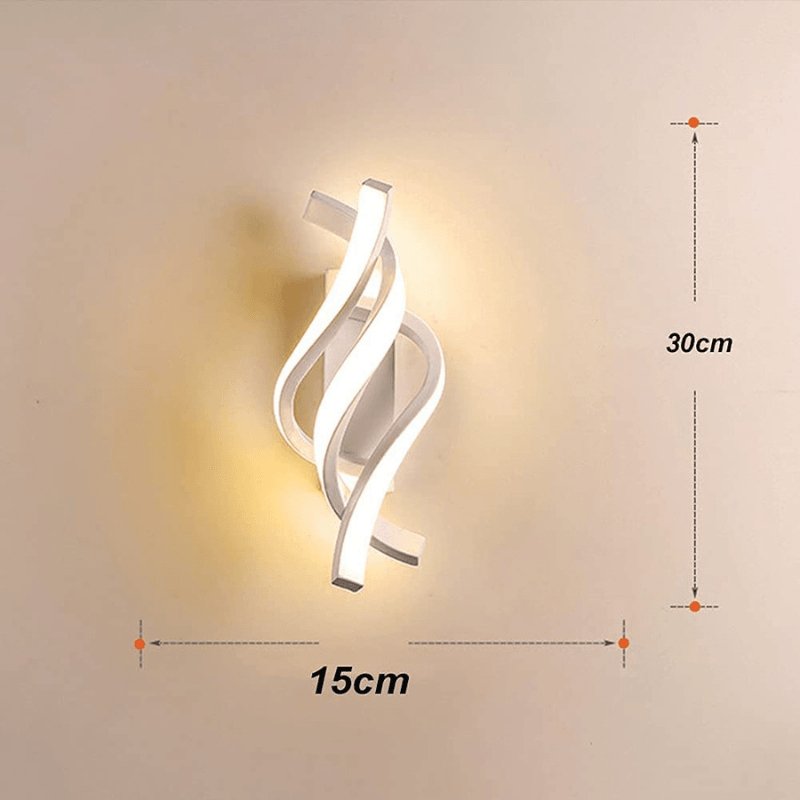 Arandela de Parede LED Espiral Moderna