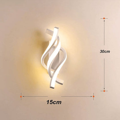 Arandela de Parede LED Espiral Moderna