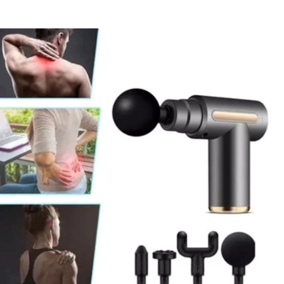 Pistola de Massagem Elétrica com 4 Cabeças SBB054 2019 Maravilhas do Mundo Moderno 