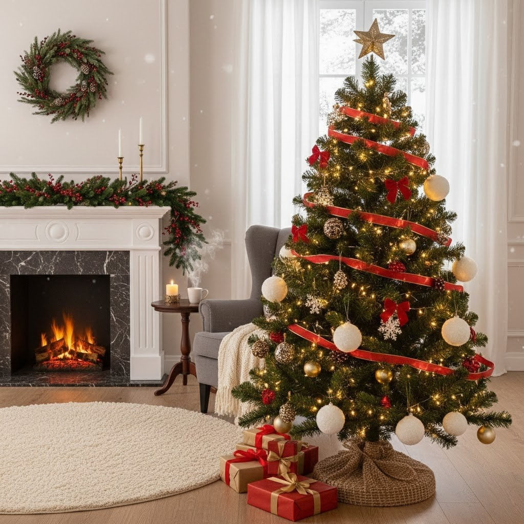 Árvore de Natal Pinheiro Luxo Decoração