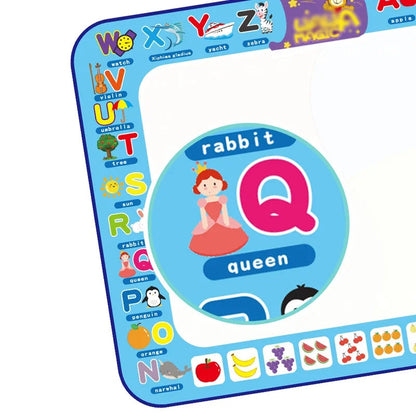 Tapete de Água Mágica Colorida para Crianças KIDS026 Maravilhas do Mundo Moderno 
